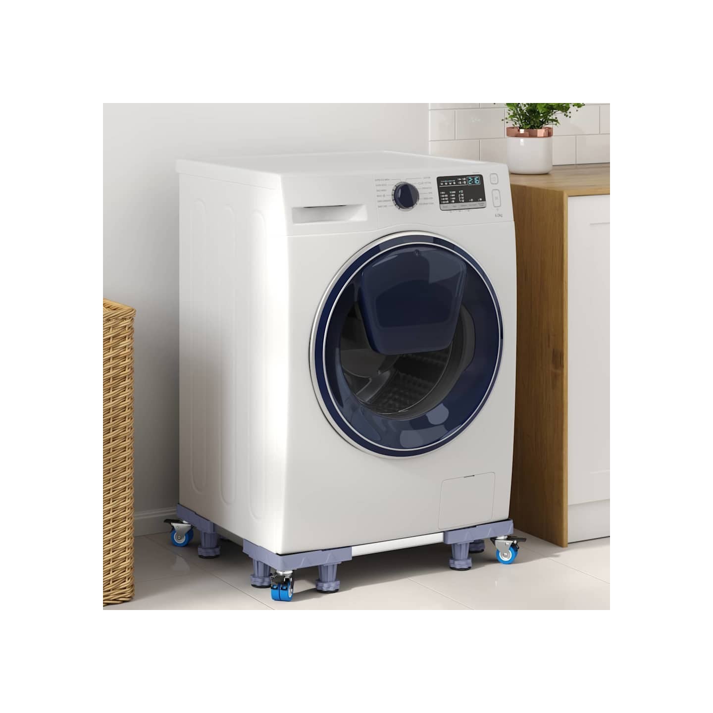 Socle pour machine à laver Gris 66 x 66 x 12 cm