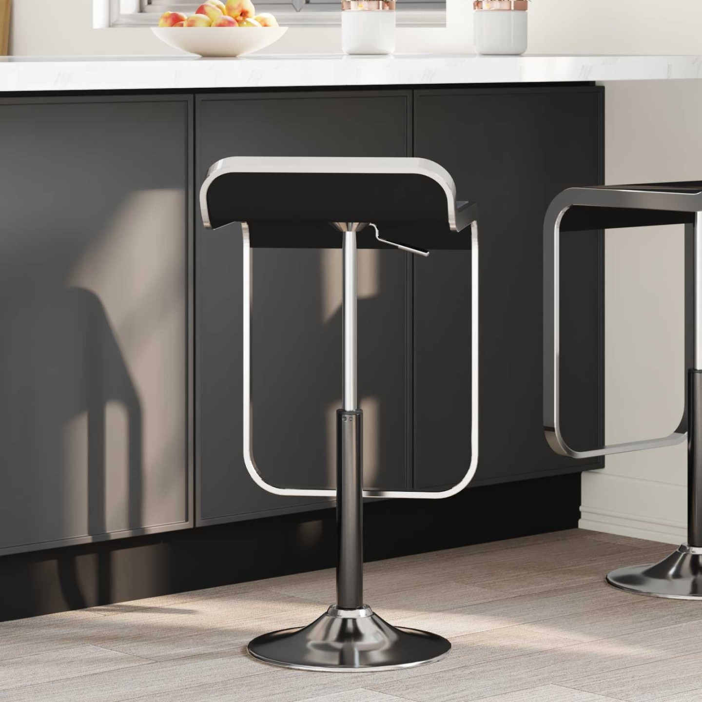 Cylindre à gaz de chaise de bureau Noir 21,5 cm Fer
