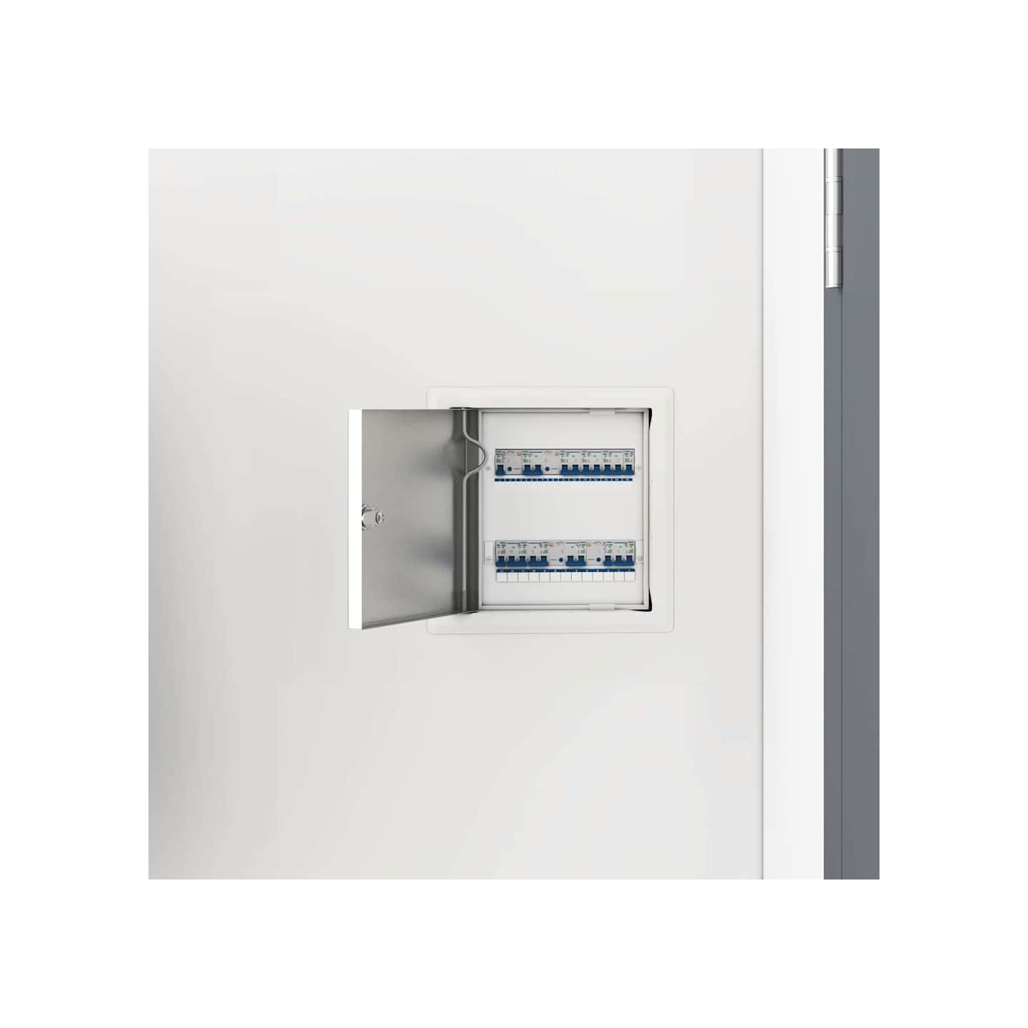 Panneau d'Accès 2 pc Blanc 23 x 23 x 3 cm Acier