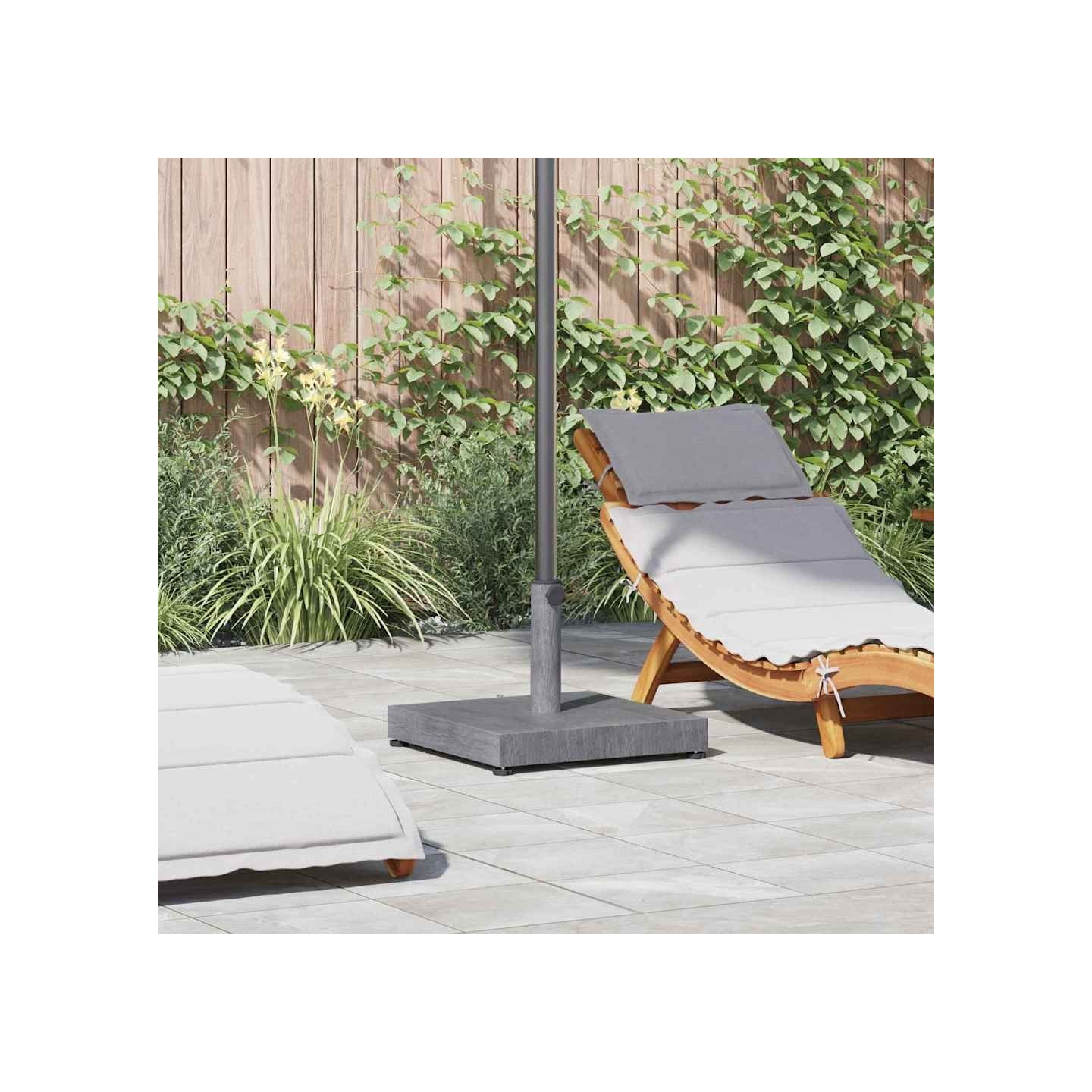Pied de parasol Aspect Bois Gris Foncé 45 x 45 x 31,5 cm