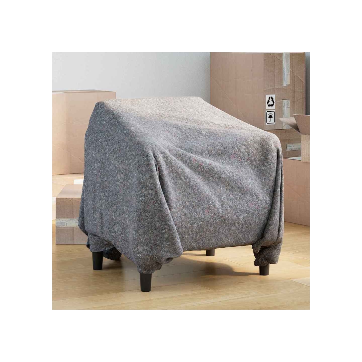 Couvertures de déménagement 10 pc Gris 150 x 200 cm tissu