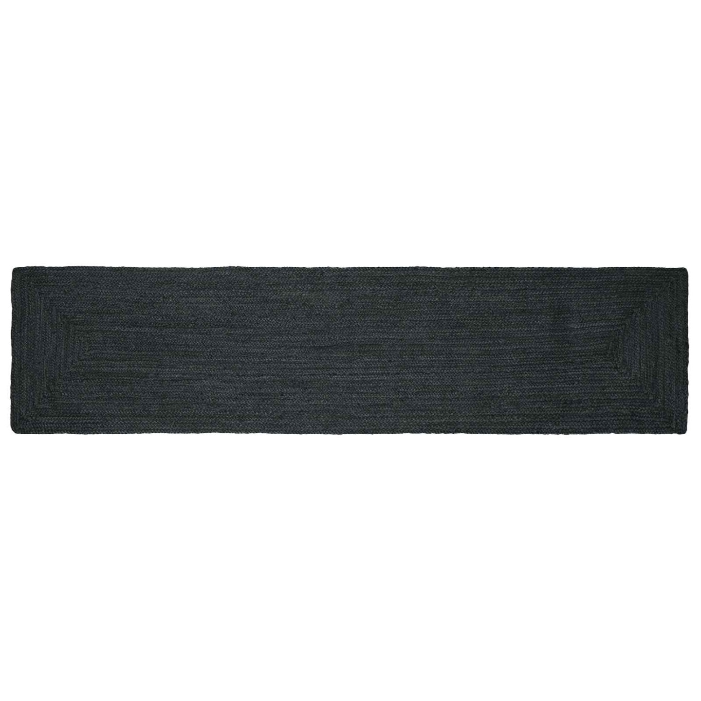 Tapis de zone Gris foncé 60 x 200 cm Jute