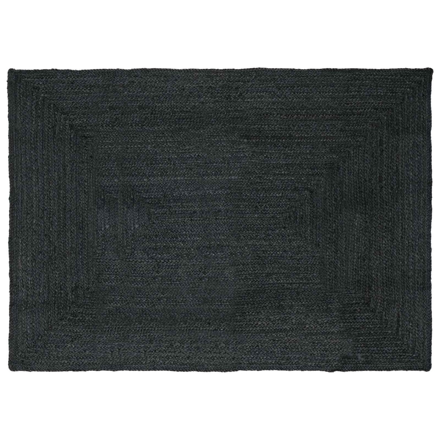 Tapis de zone Gris foncé 160 x 230 cm Jute