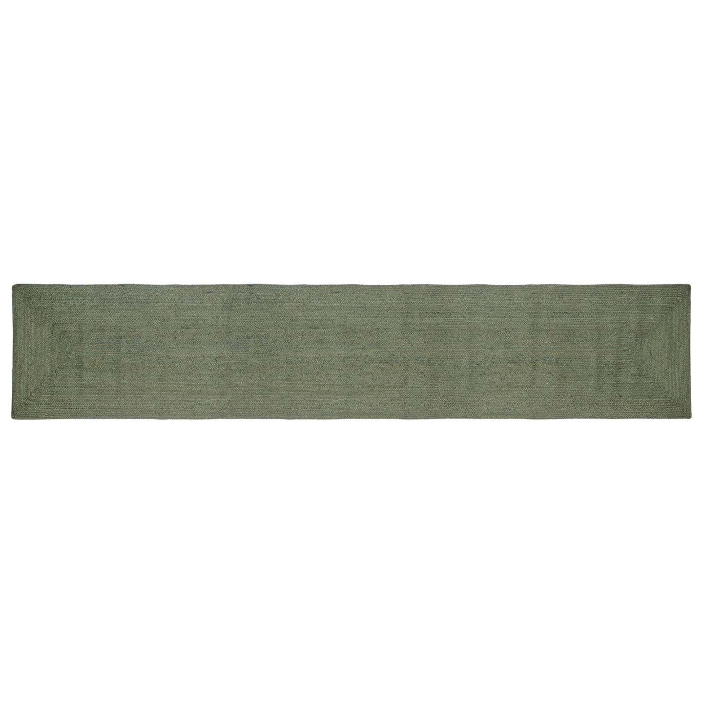 Tapis de zone Vert olive 60 x 400 cm Jute