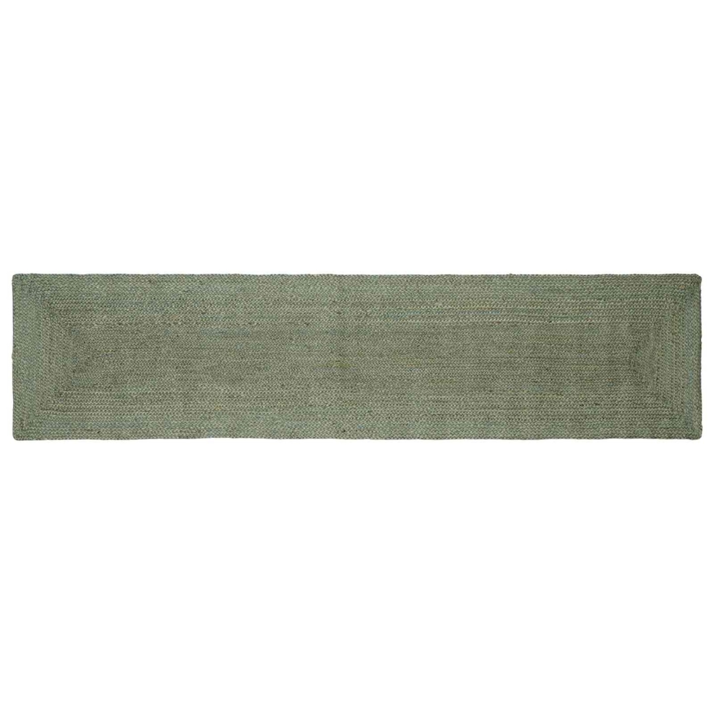 Tapis de zone Vert olive 60 x 200 cm Jute
