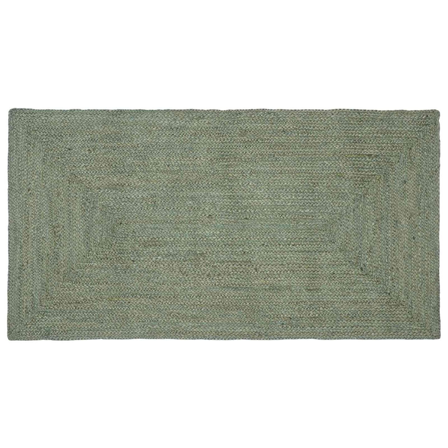 Tapis de zone Vert olive 100 x 200 cm Jute
