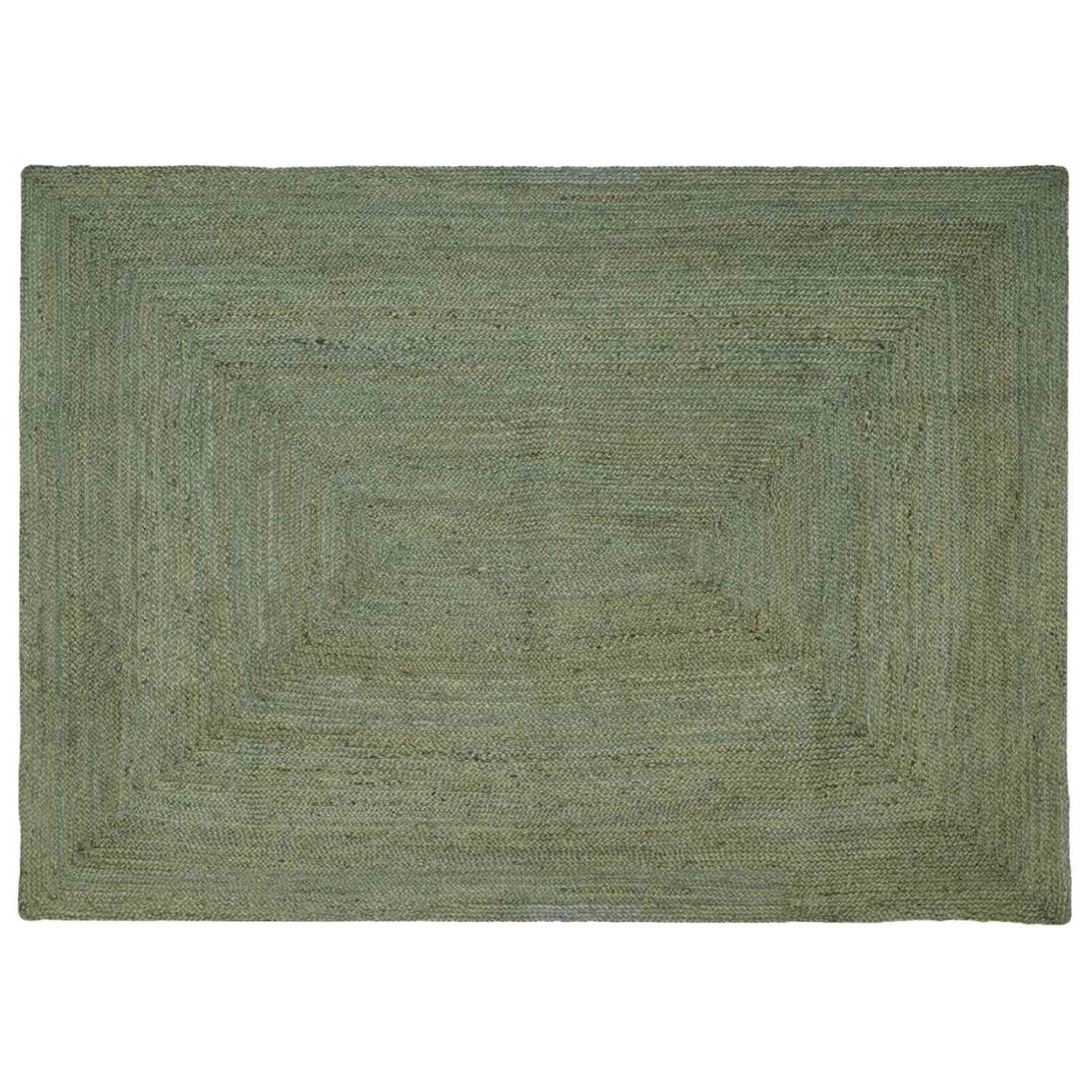 Tapis de zone Vert olive 160 x 230 cm Jute