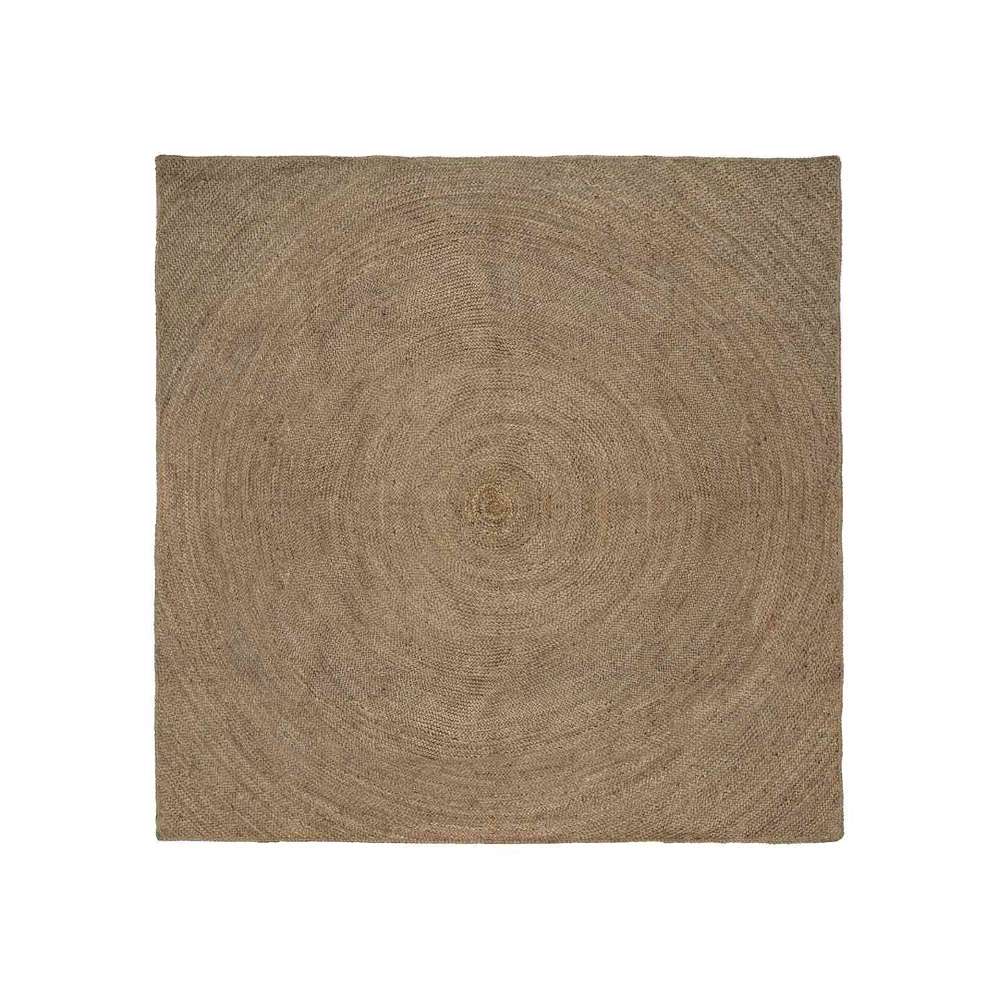 Tapis de surface Gris 240 x 240 cm Jute