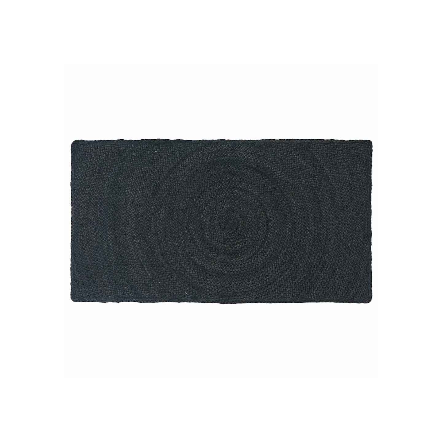 Tapis de surface Gris foncé 60 x 110 cm Jute