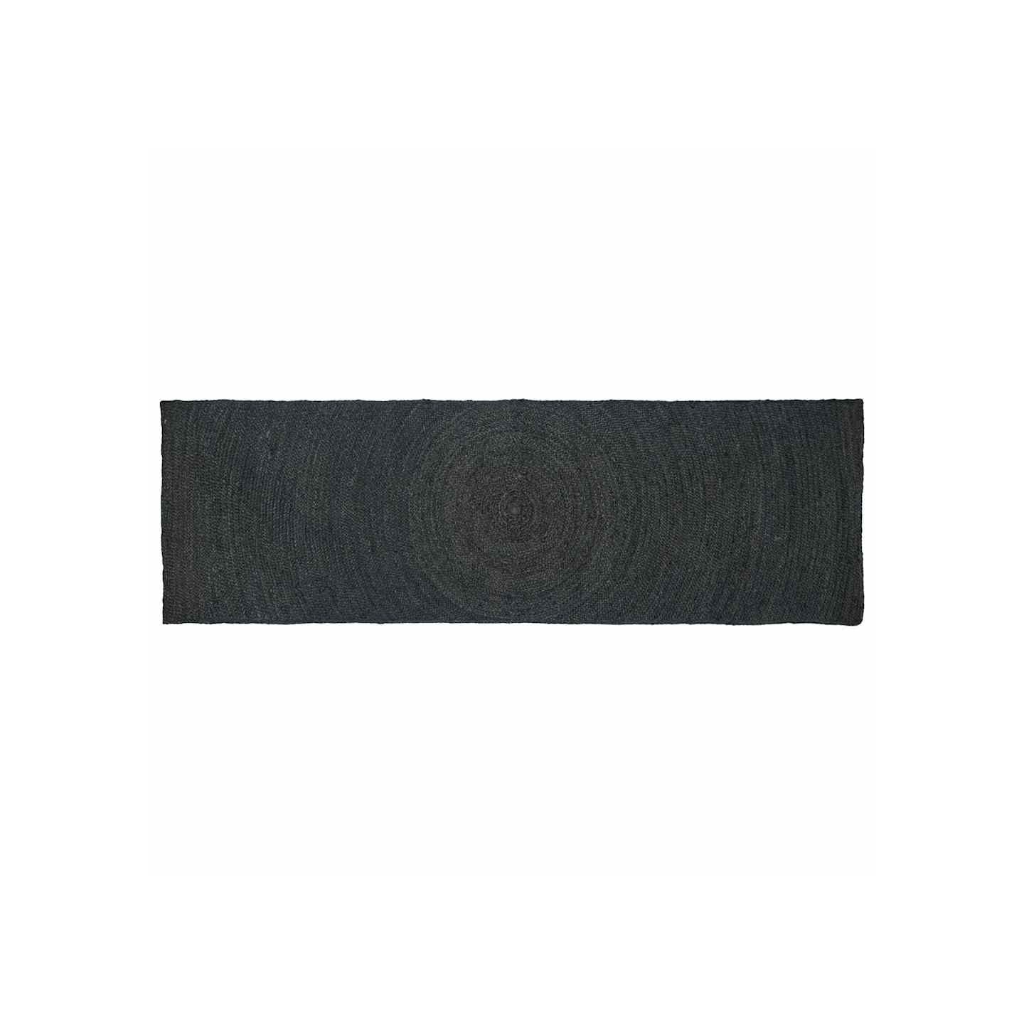 Tapis de surface Gris foncé 80 x 200 cm Jute