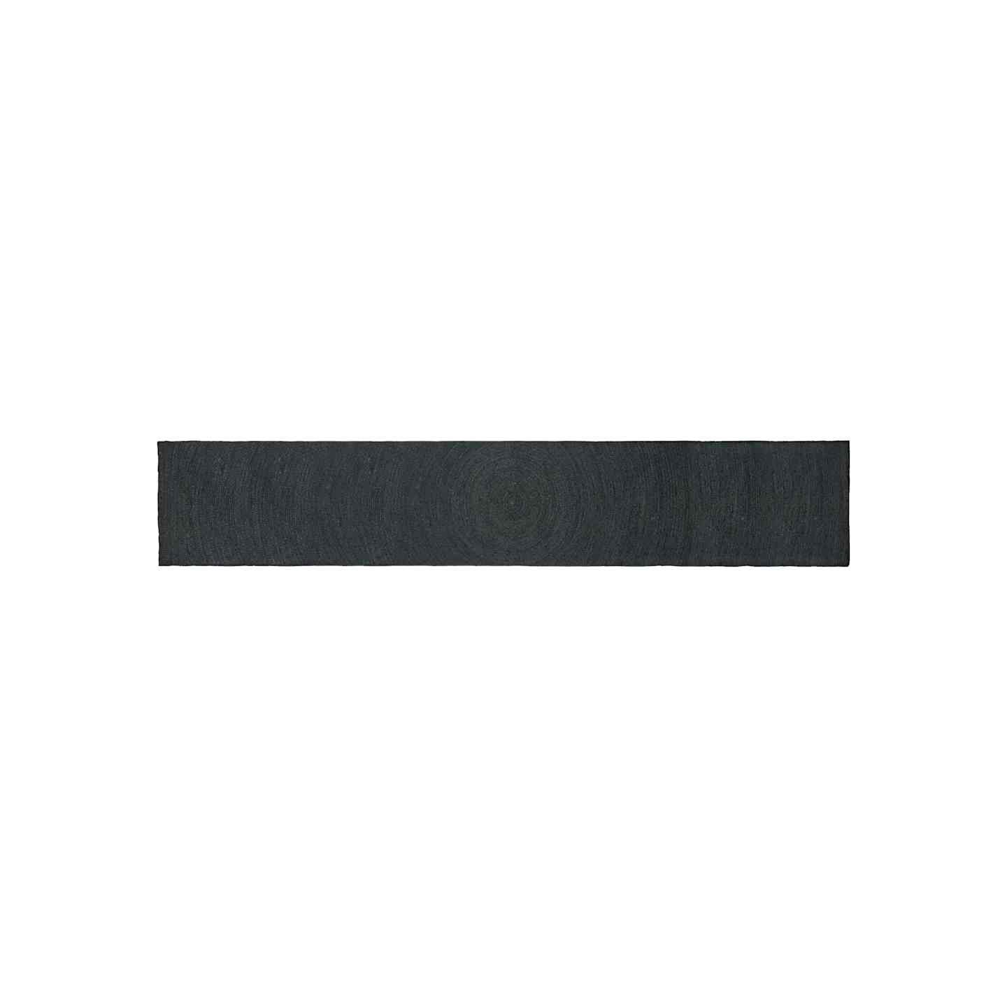 Tapis de zone Gris foncé 80 x 400 cm Jute