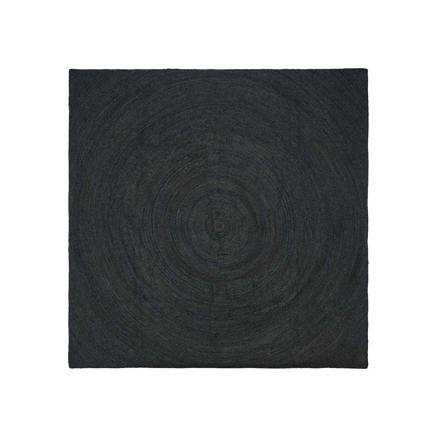 Tapis de surface Gris foncé 240 x 240 cm Jute