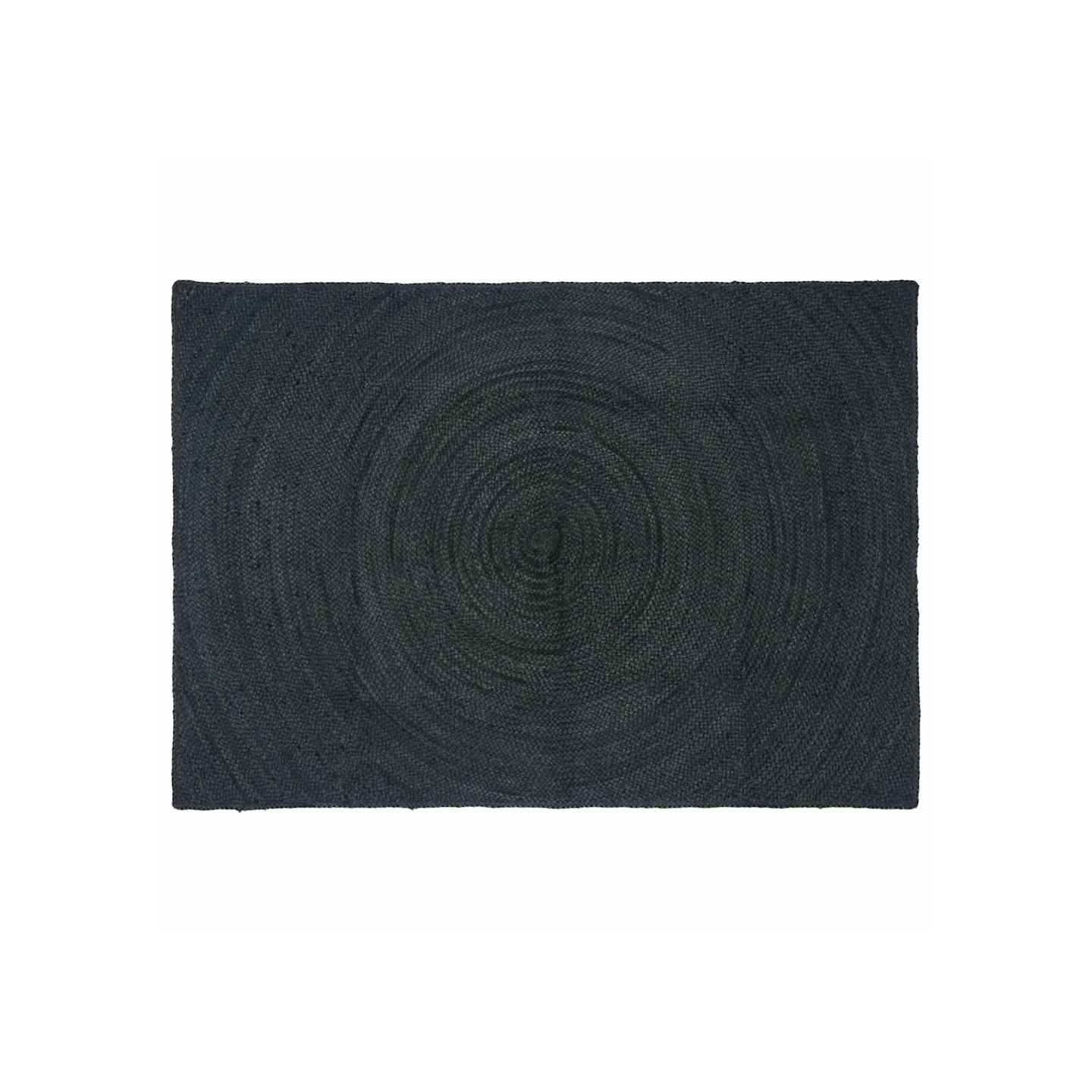 Tapis de surface Gris foncé 120 x 170 cm Jute