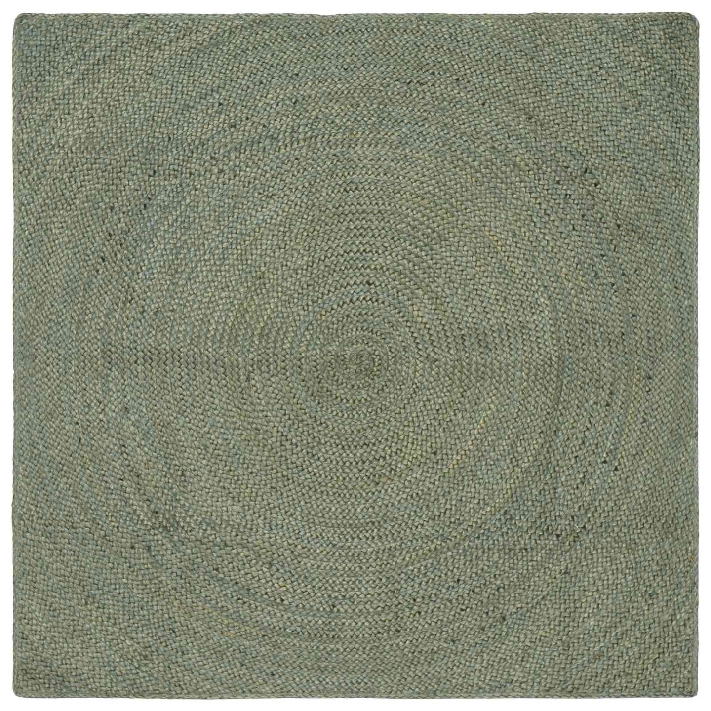 Tapis de surface Vert olive 160 x 160 cm Jute