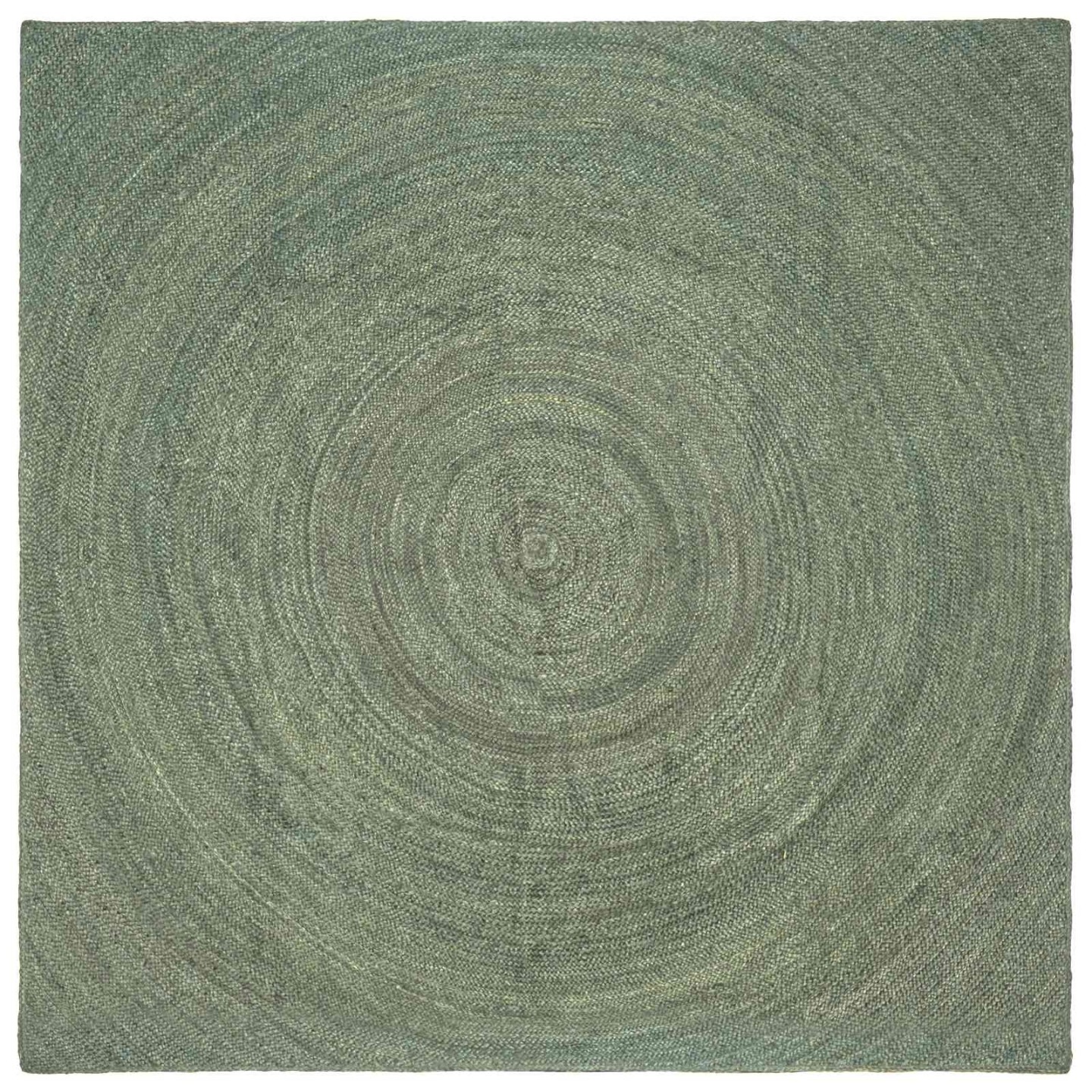 Tapis de surface Vert olive 240 x 240 cm Jute