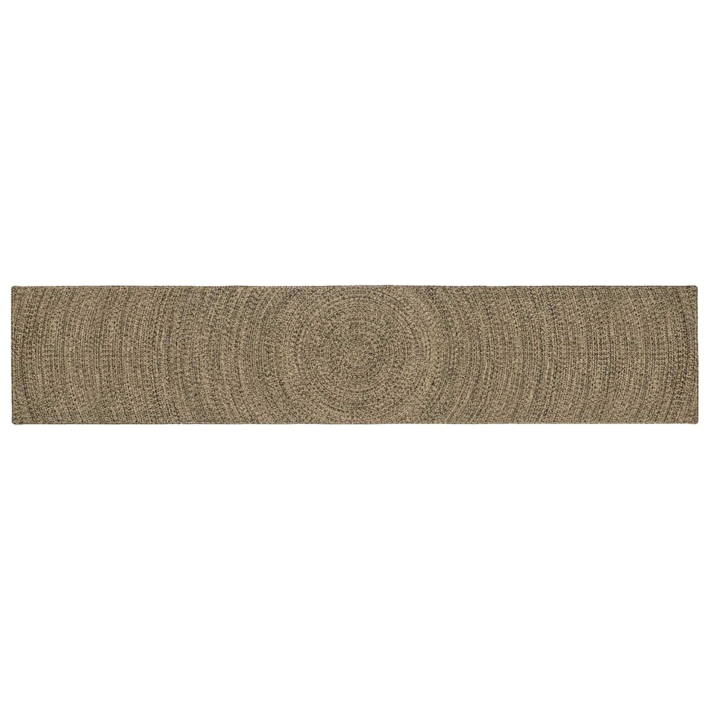 Tapis de zone Naturel et noir 60 x 400 cm Jute