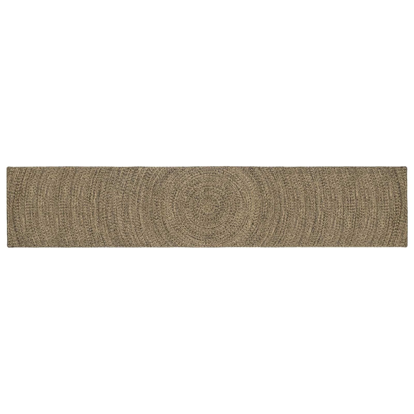 Tapis de zone Naturel et noir 80 x 400 cm Jute
