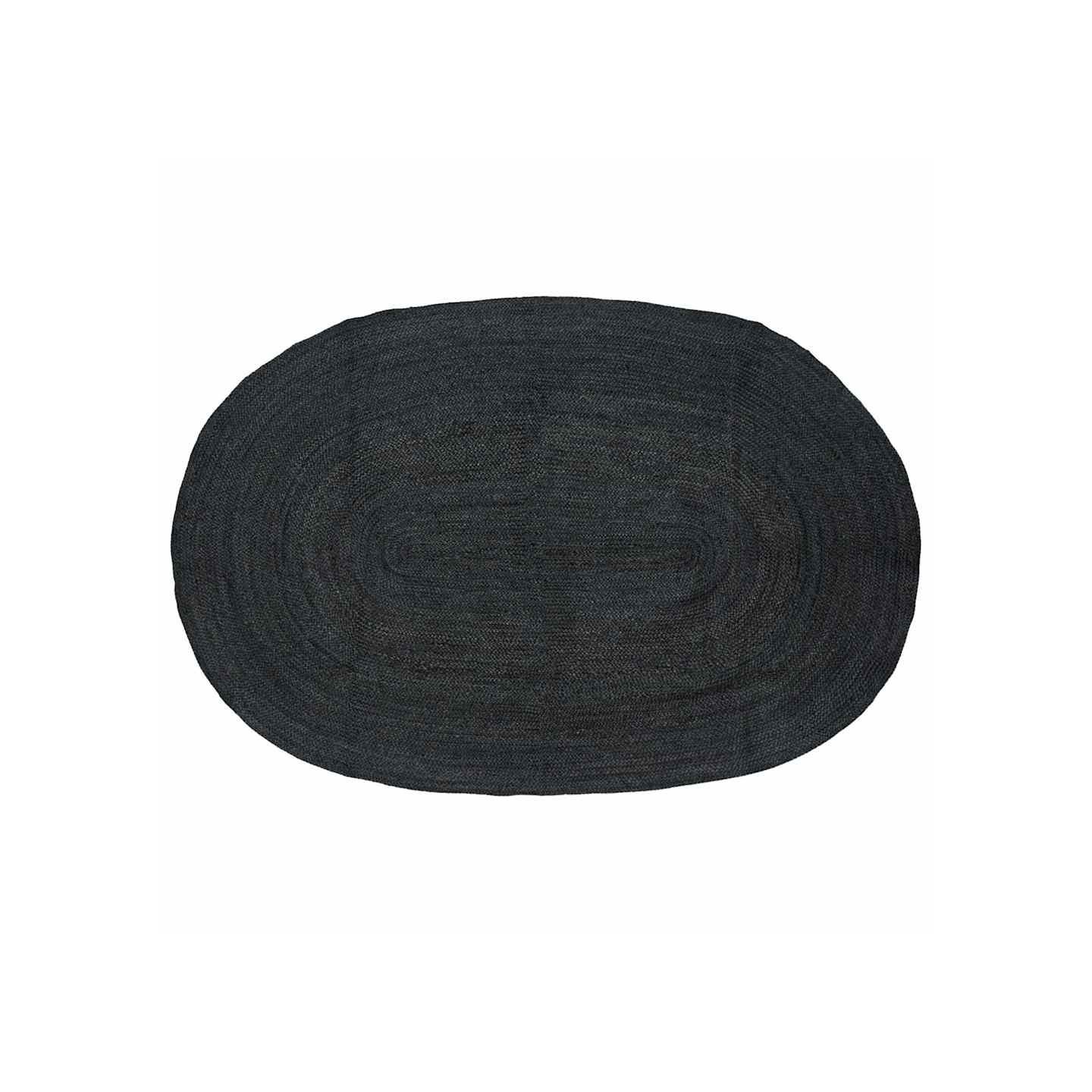 Tapis de surface Gris foncé 152 x 245 cm Jute