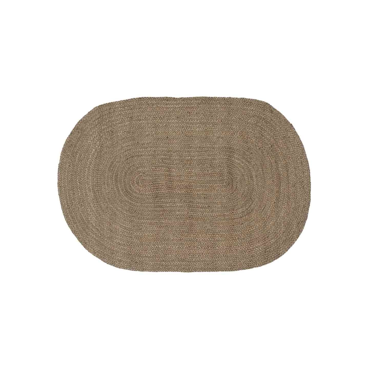 Tapis de surface Gris 122 x 183 cm Jute