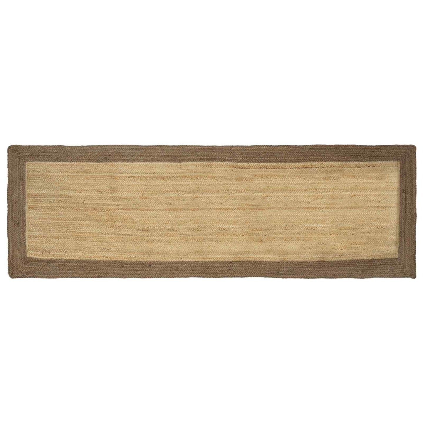 Tapis de zone Gris et naturel 80 x 300 cm Jute