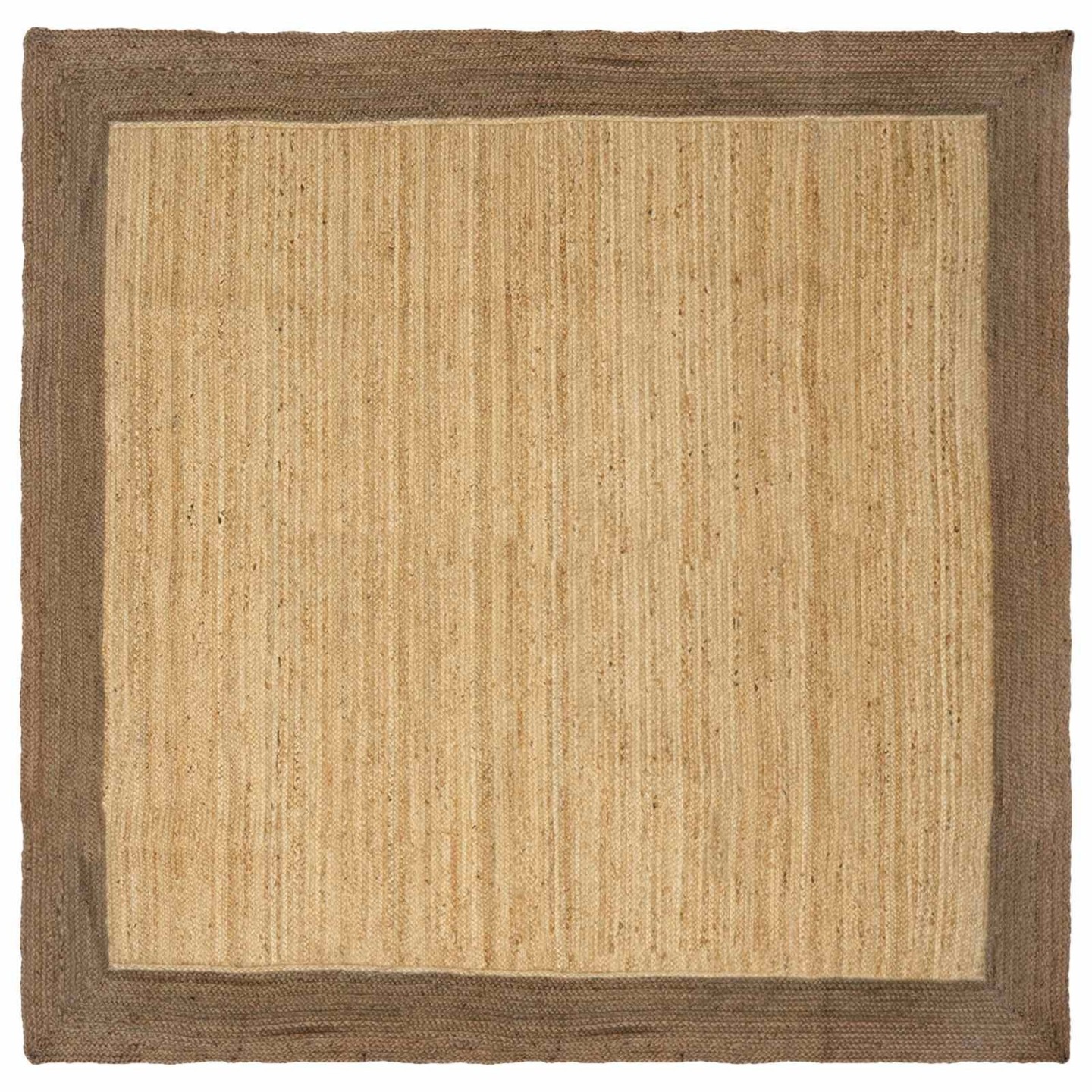 Tapis de zone Gris et naturel 240 x 240 cm Jute