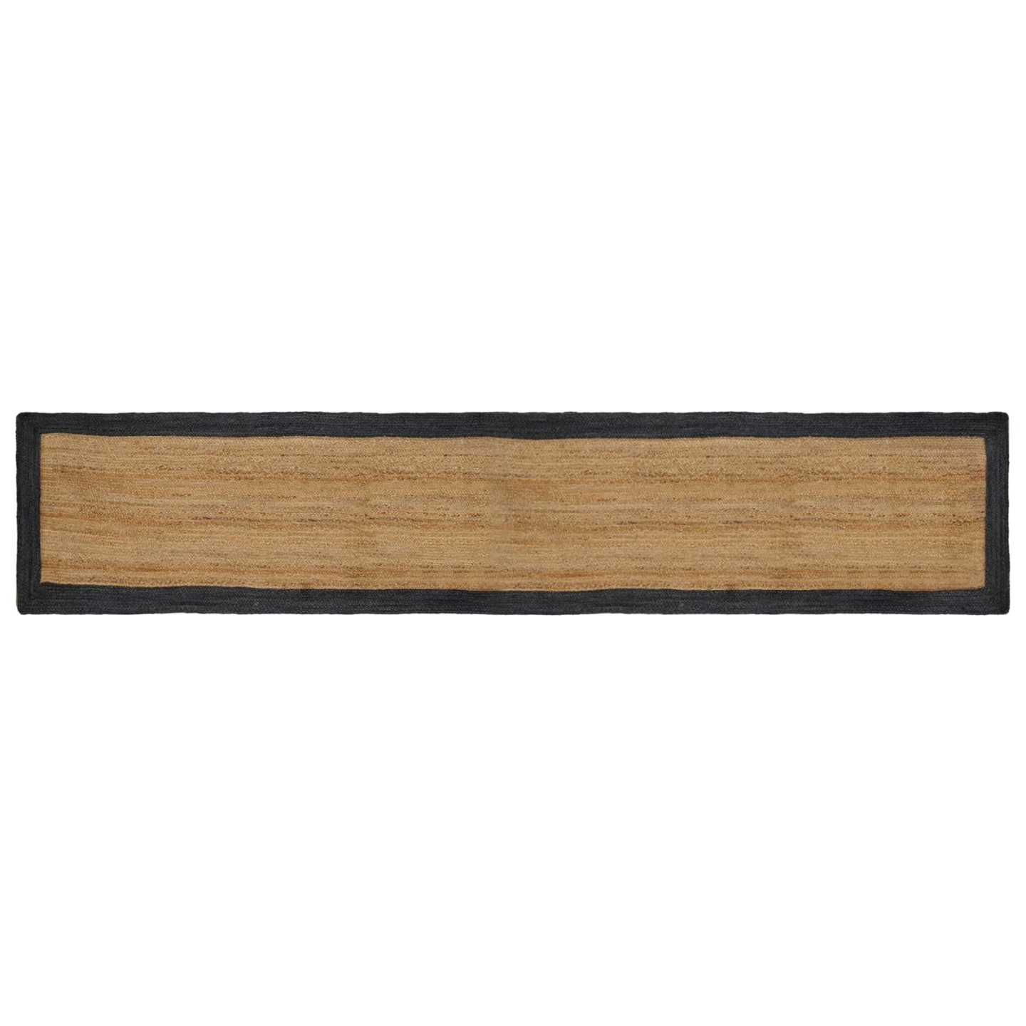 Tapis de zone Gris foncé et naturel 60 x 400 cm Jute