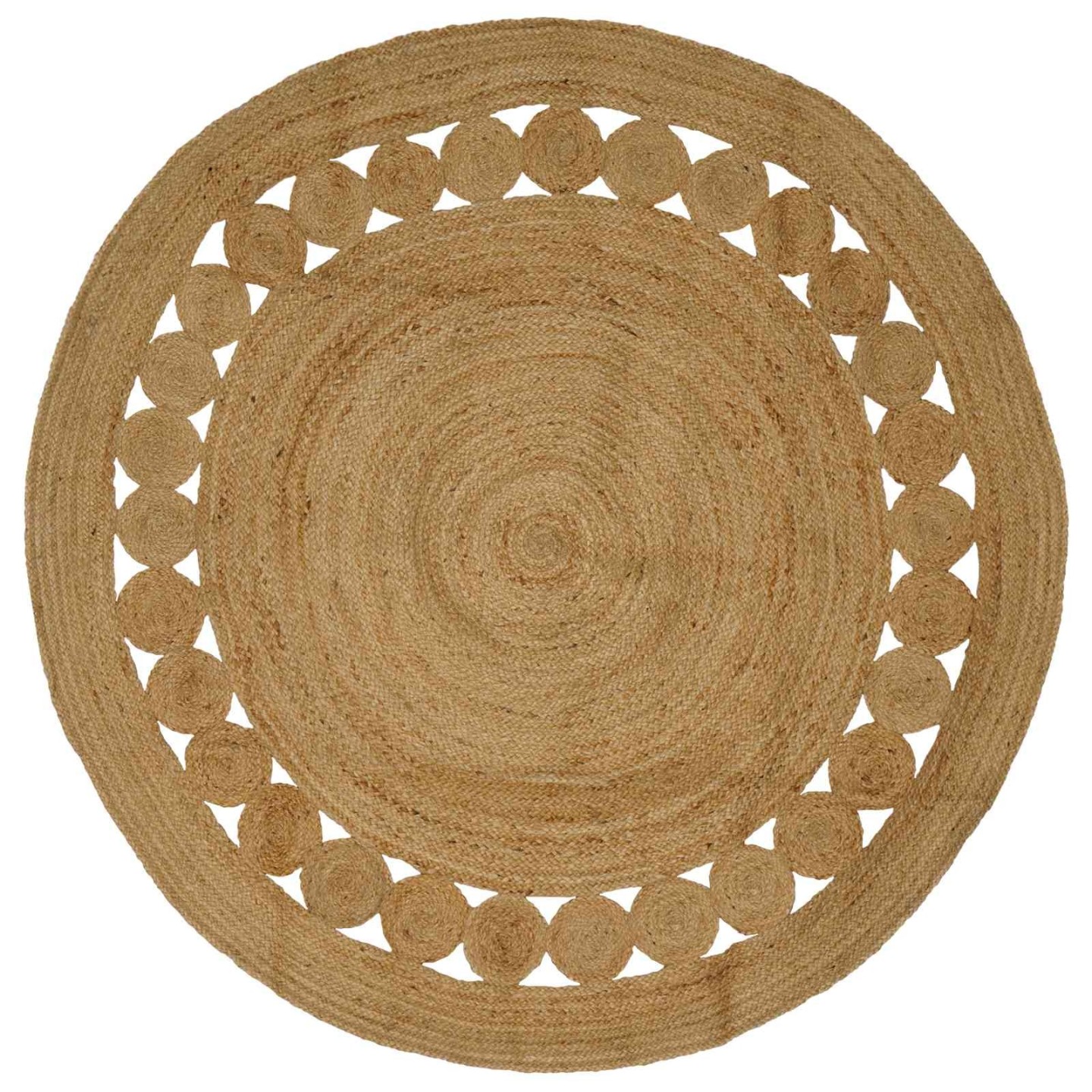 Tapis de surface Naturel Ø 210 cm Jute