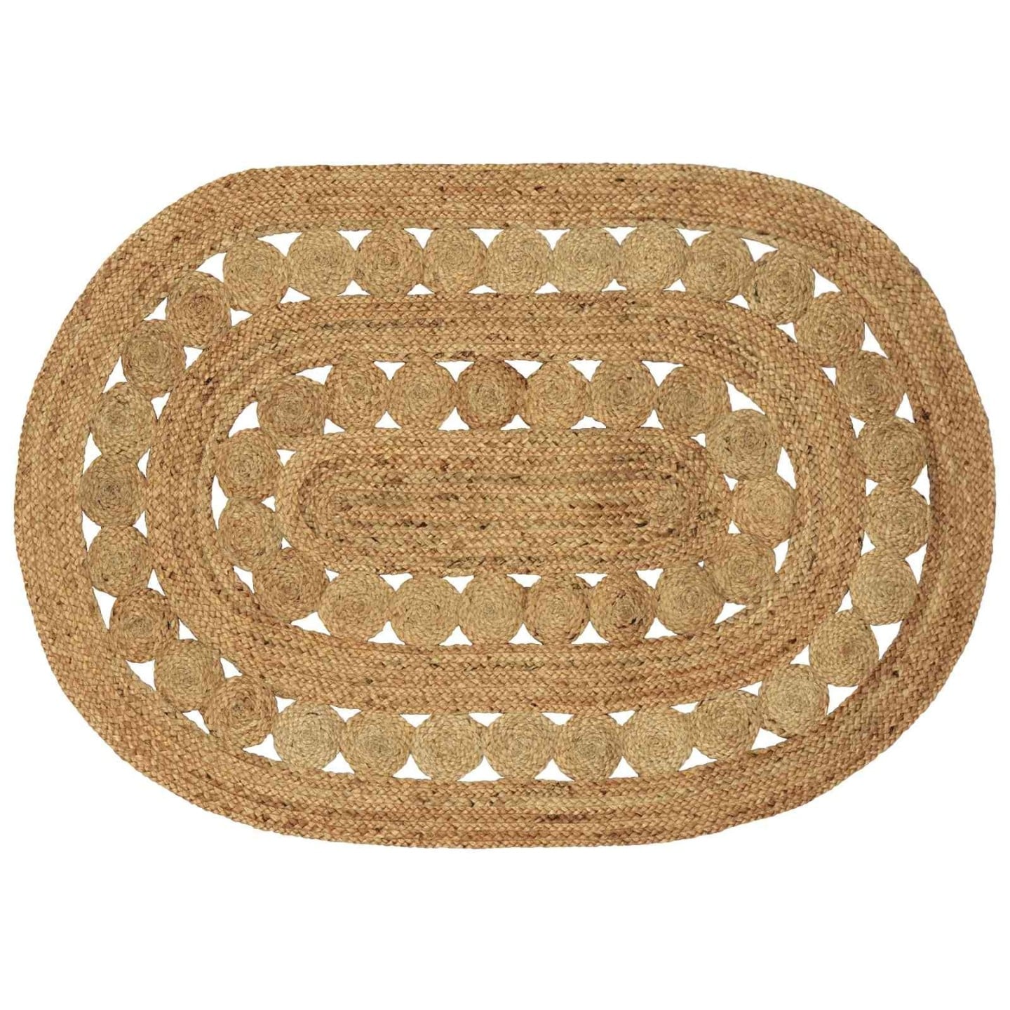 Tapis de zone Naturel 100 x 152 cm Jute