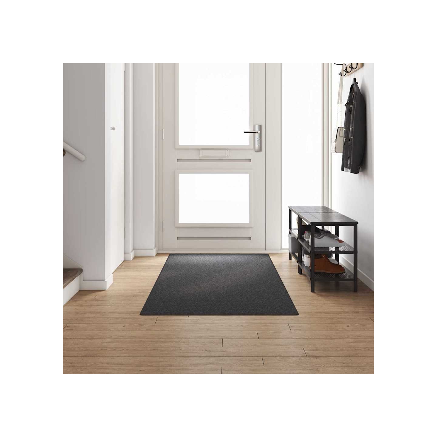 Tapis Couloir Gris foncé 100 x 300 cm 100% Polypropylène