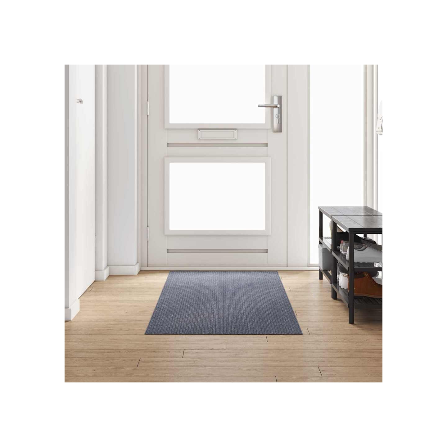 Tapis Couloir Gris clair 80 x 250 cm tissu