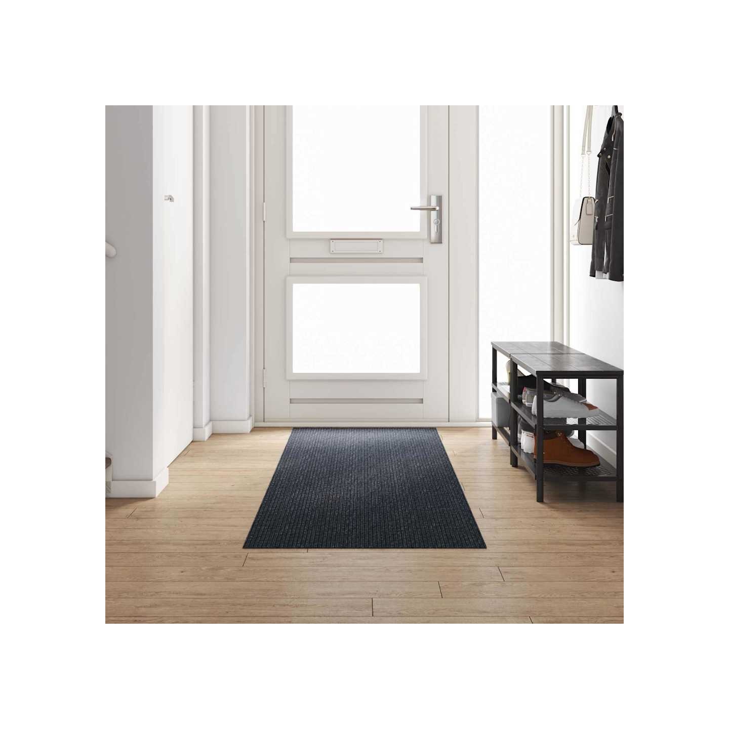 Tapis Couloir Anthracite 80 x 300 cm tissu