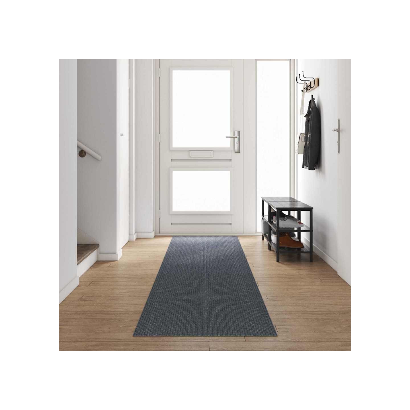Tapis Couloir Gris 80 x 500 cm tissu