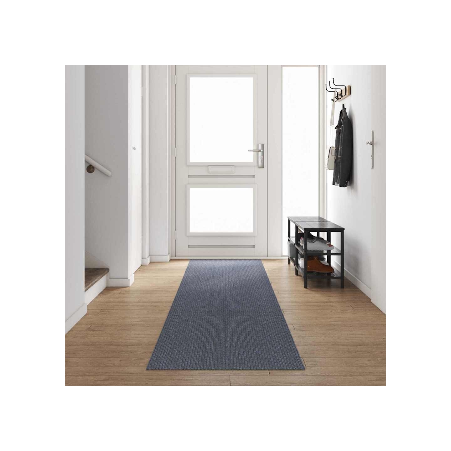 Tapis Couloir Gris clair 80 x 500 cm tissu
