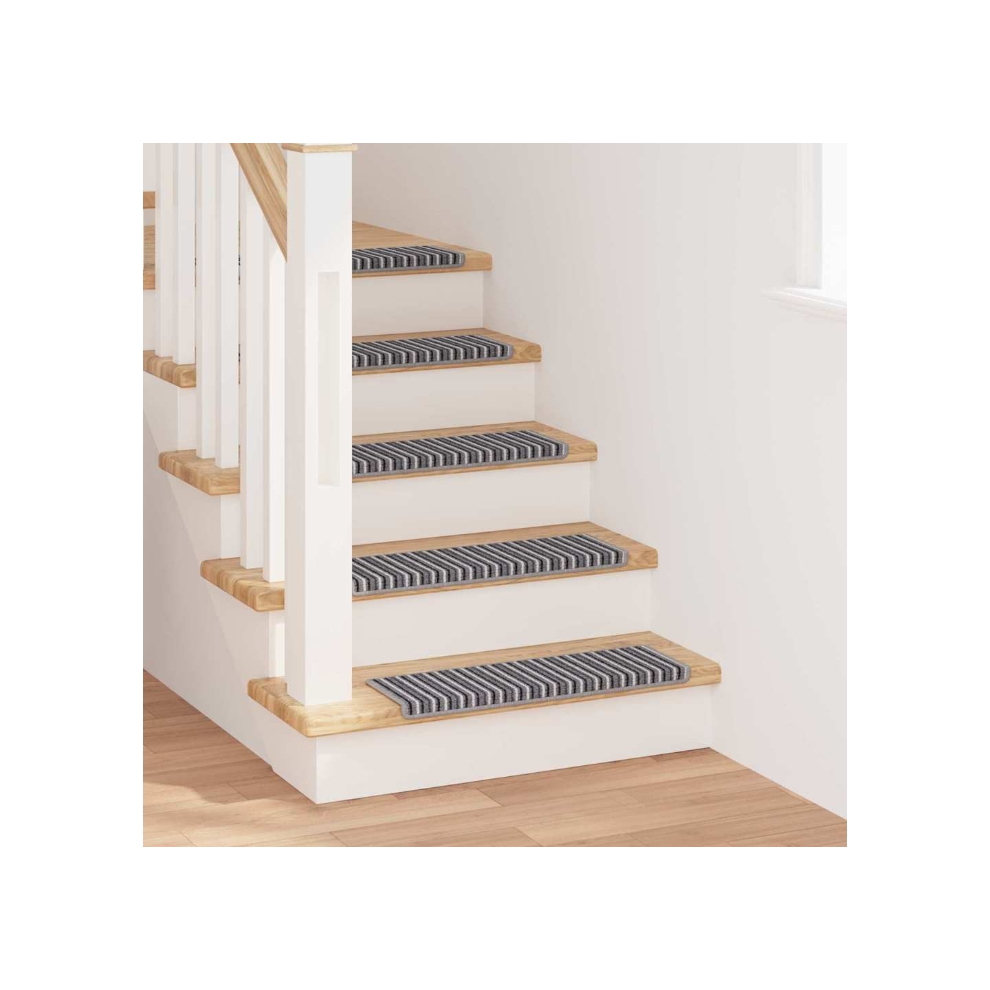 Tapis d'escalier auto-adhésifs 15 pc 65 x 21 x 4 cm Non-Slip