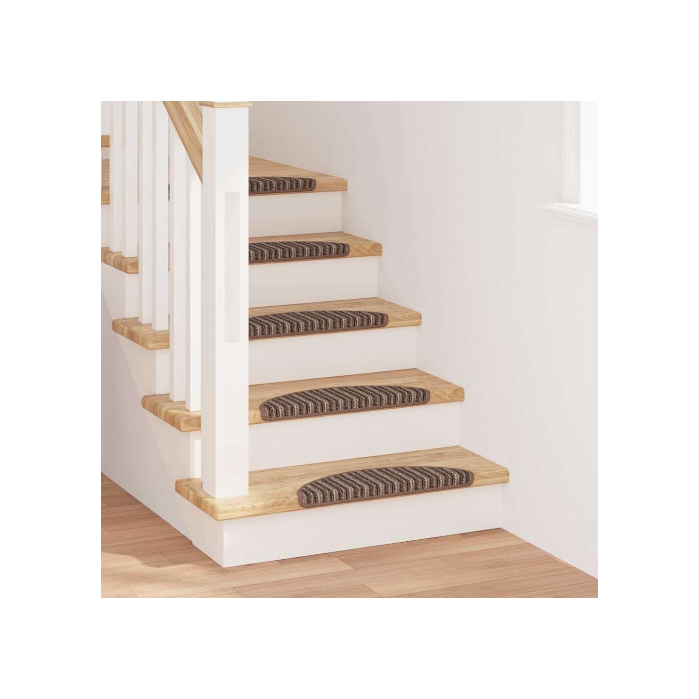 Tapis d'escalier auto-adhésifs 15 pc 56 x 17 x 3 cm Non-Slip