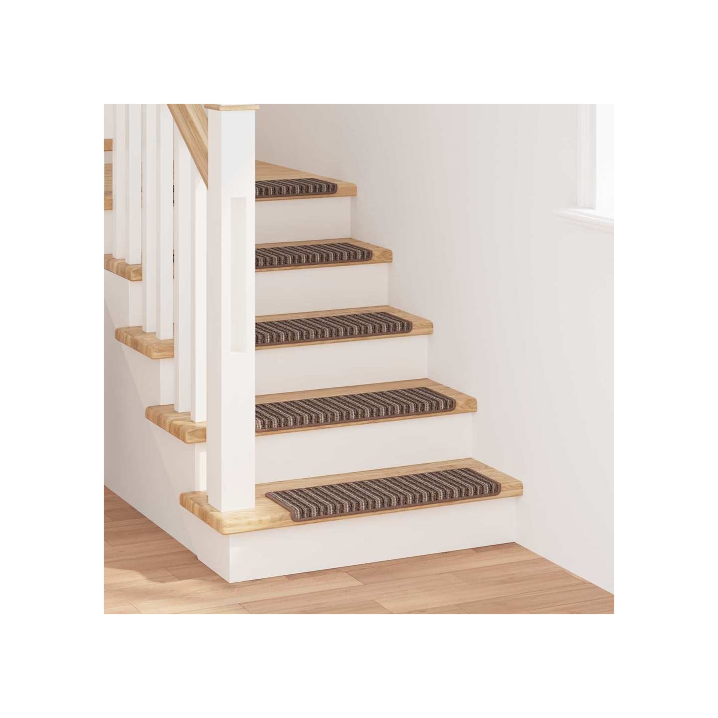 Tapis d'escalier auto-adhésifs 15 pc 65 x 21 x 4 cm Non-Slip