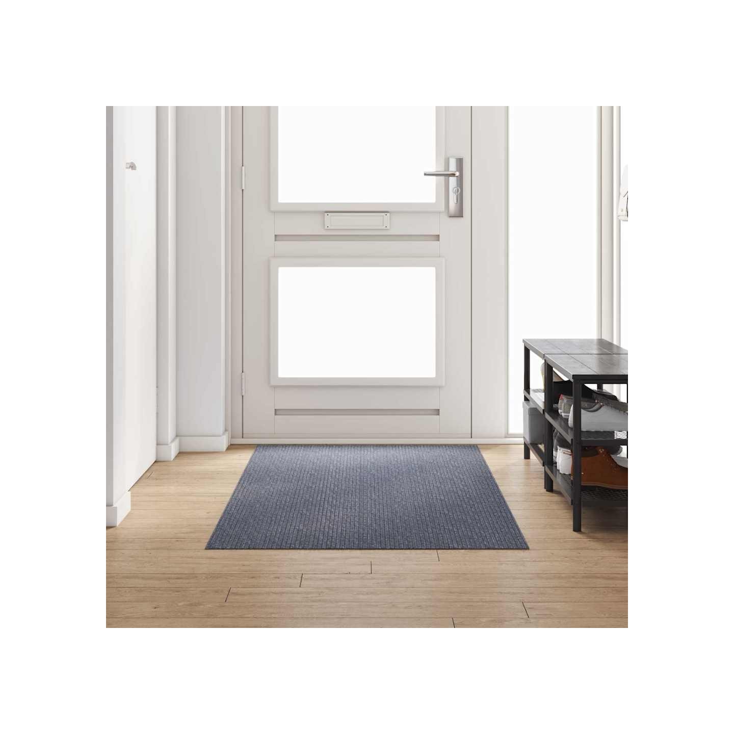 Tapis Couloir Gris clair 100 x 250 cm tissu