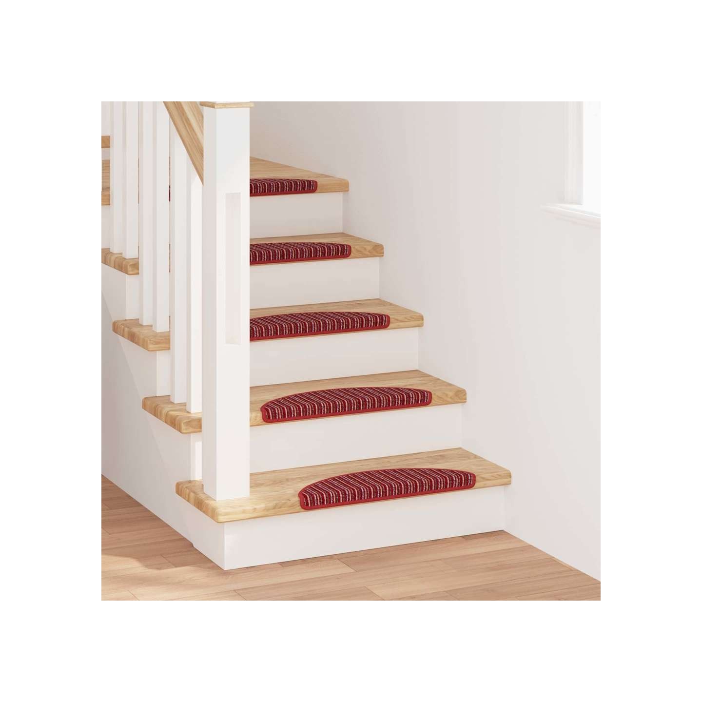 Tapis d'escalier auto-adhésifs 15 pc 56 x 17 x 3 cm Non-Slip