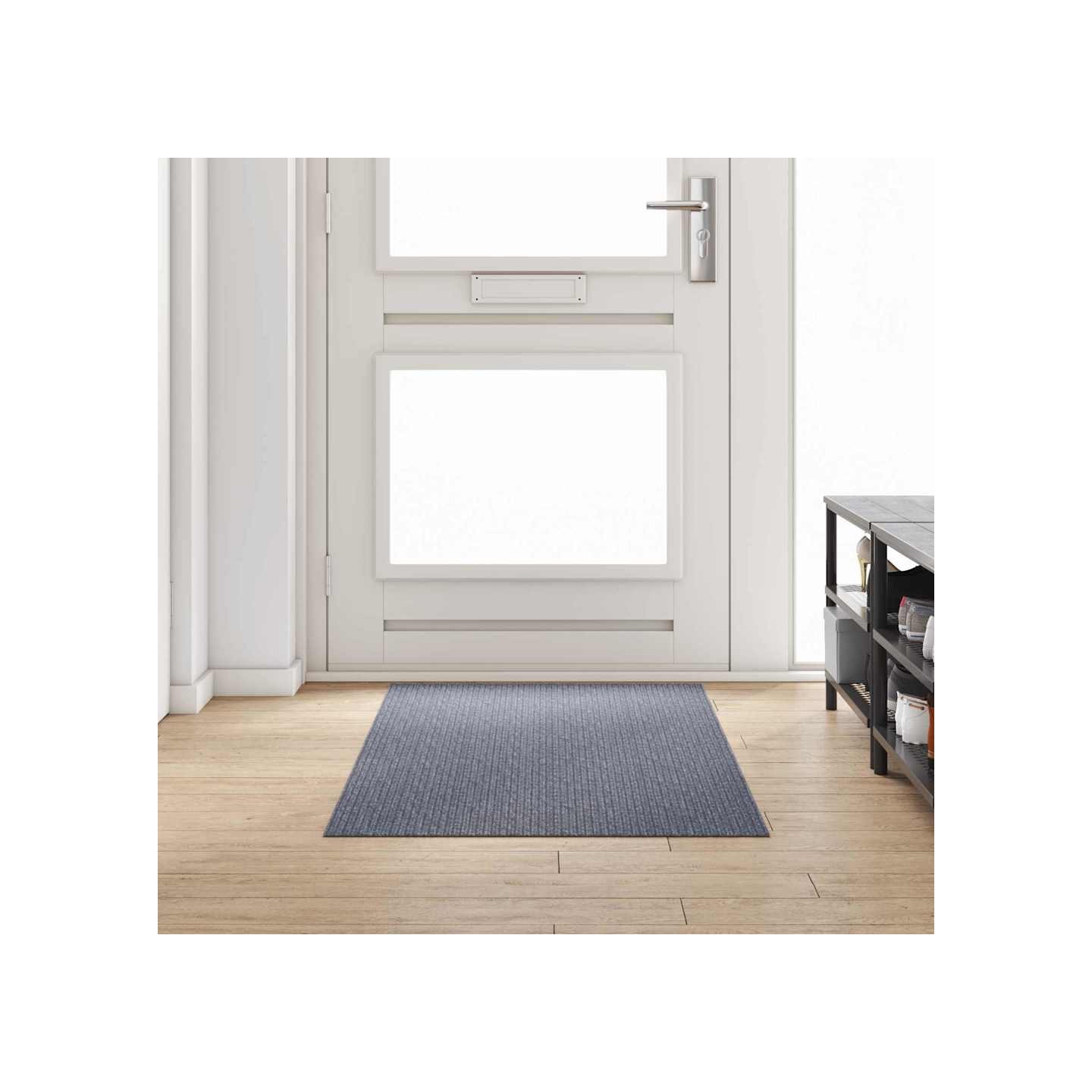 Tapis Couloir Gris clair 100 x 300 cm tissu