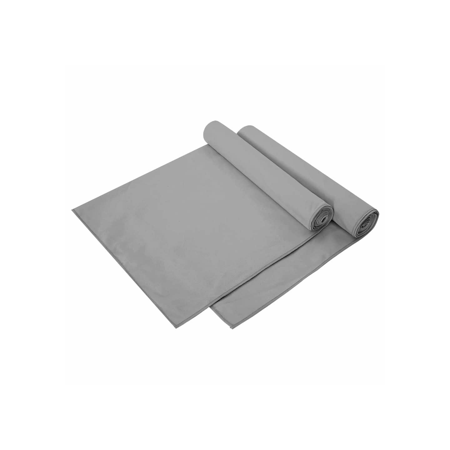 Serviettes de sport 2 pc Gris foncé 140 x 70 cm