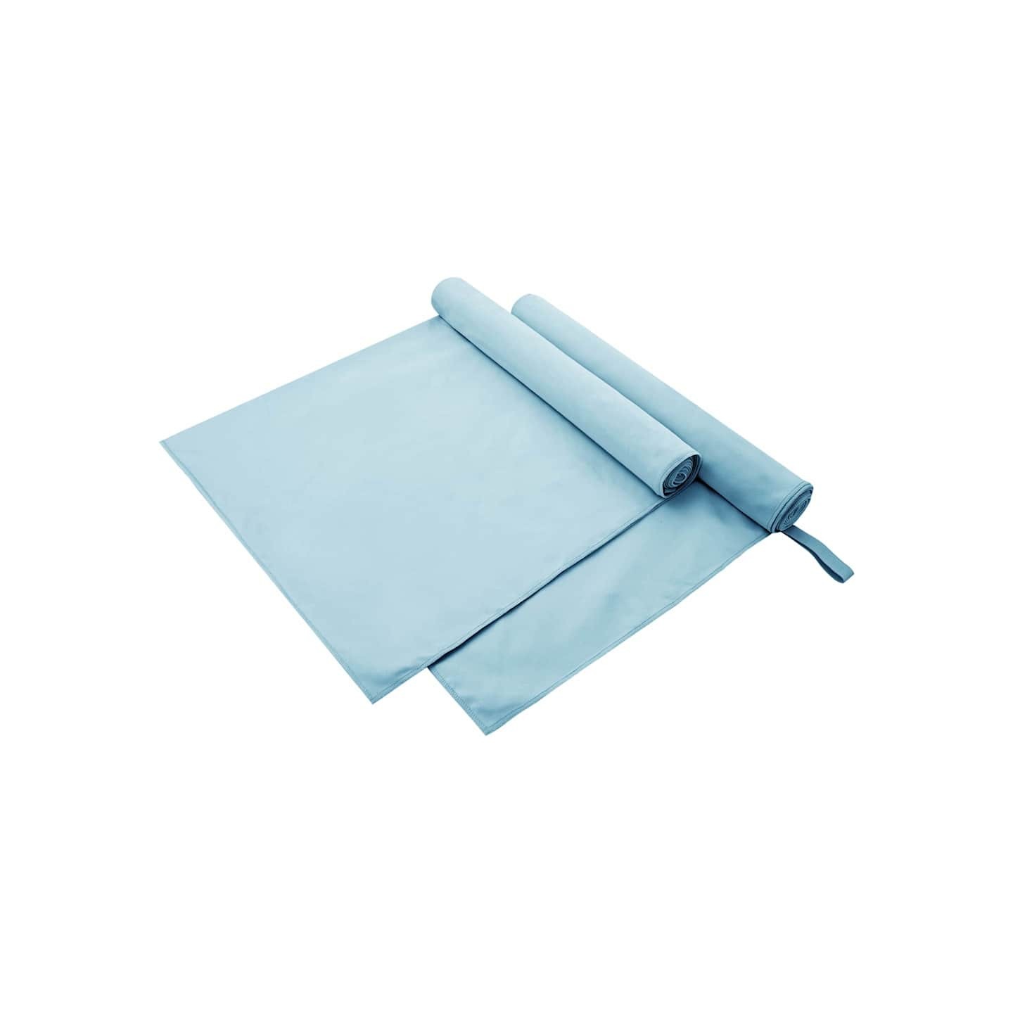 Serviettes de sport 2 pc Bleu 180 x 90 cm