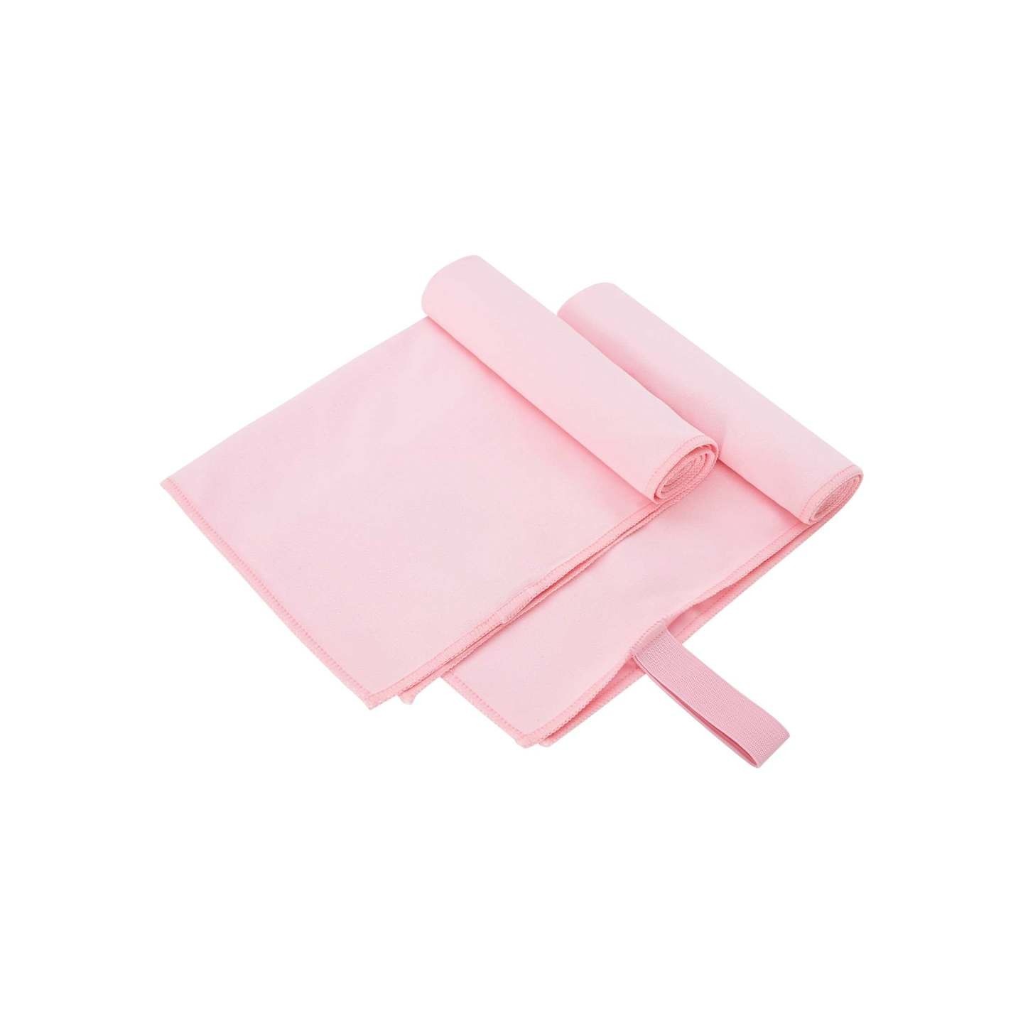 Serviettes de sport 2 pc Rose 50 x 30 cm Polyester et polyamide