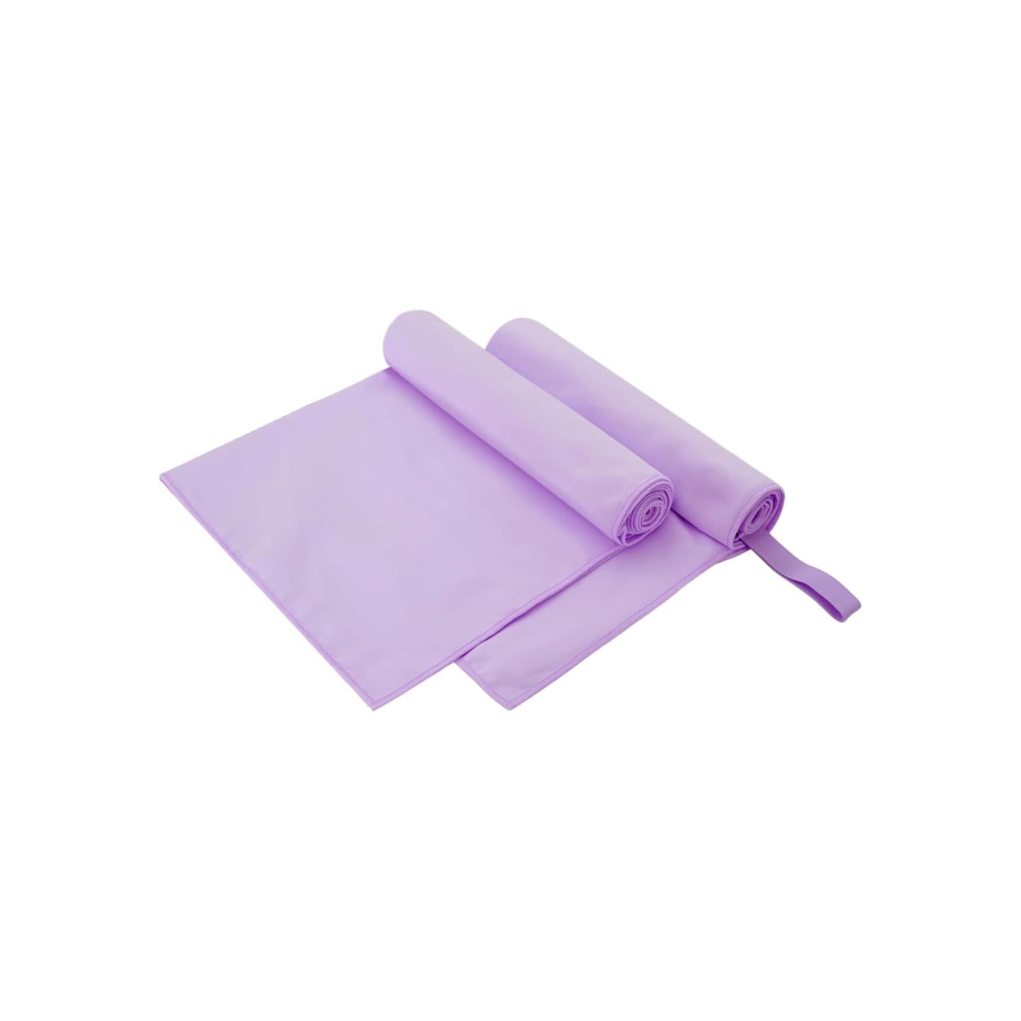 Serviettes de sport 2 pc Violet 100 x 50 cm