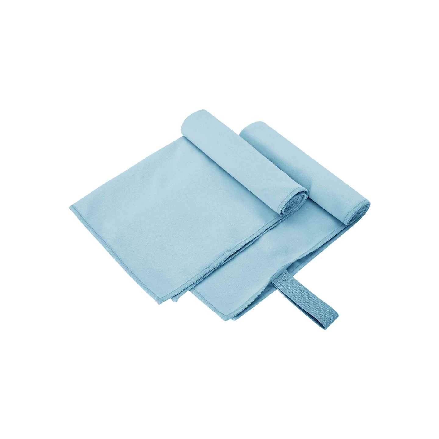Serviettes de sport 2 pc Bleu 50 x 30 cm Polyester et polyamide