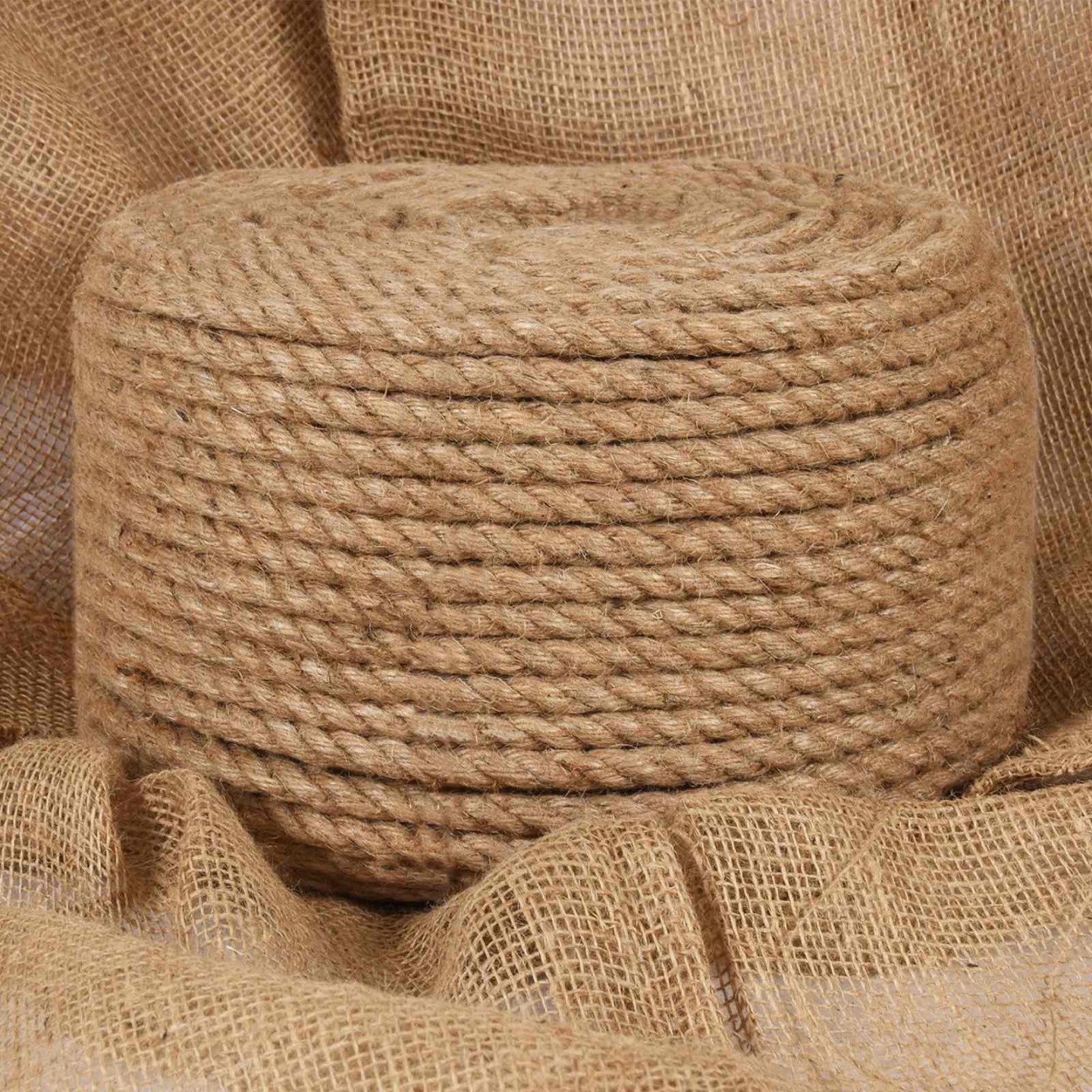 Fil en jute 2 pc 2 mm 100 m Naturel Jute 100% Tossa