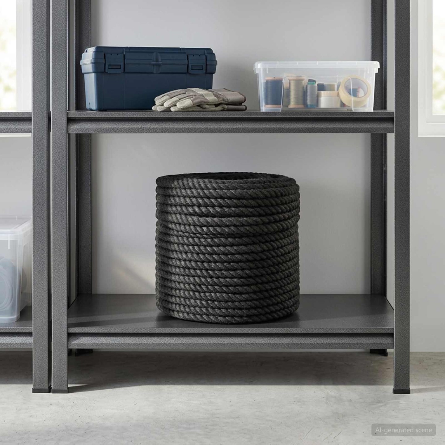 Corde en Jute 140 mm 25 m Noir Jute 100% Tossa