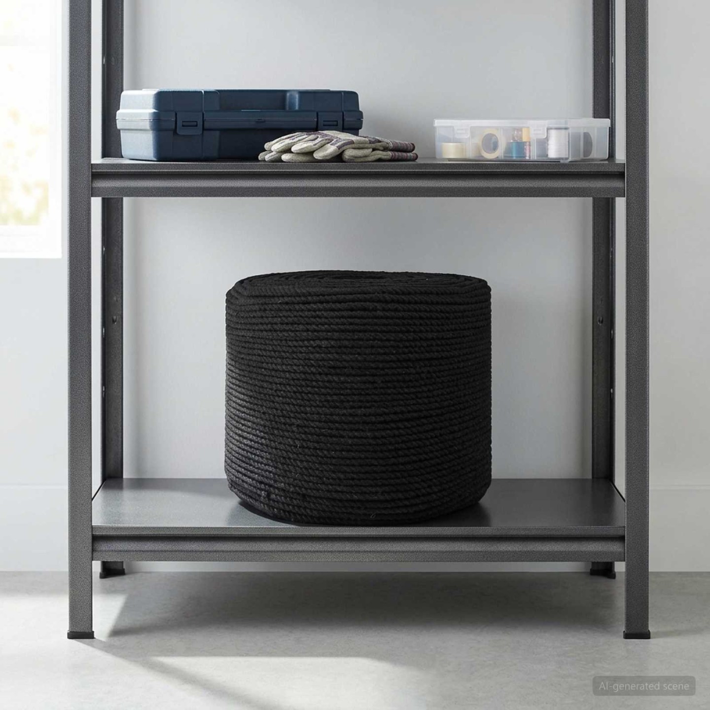 Fil de coton 4 mm 250 m Noir 100% Coton