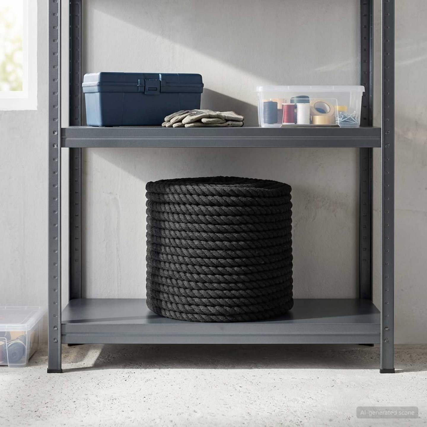 Corde en coton 14 mm 25 m Noir 100% Coton