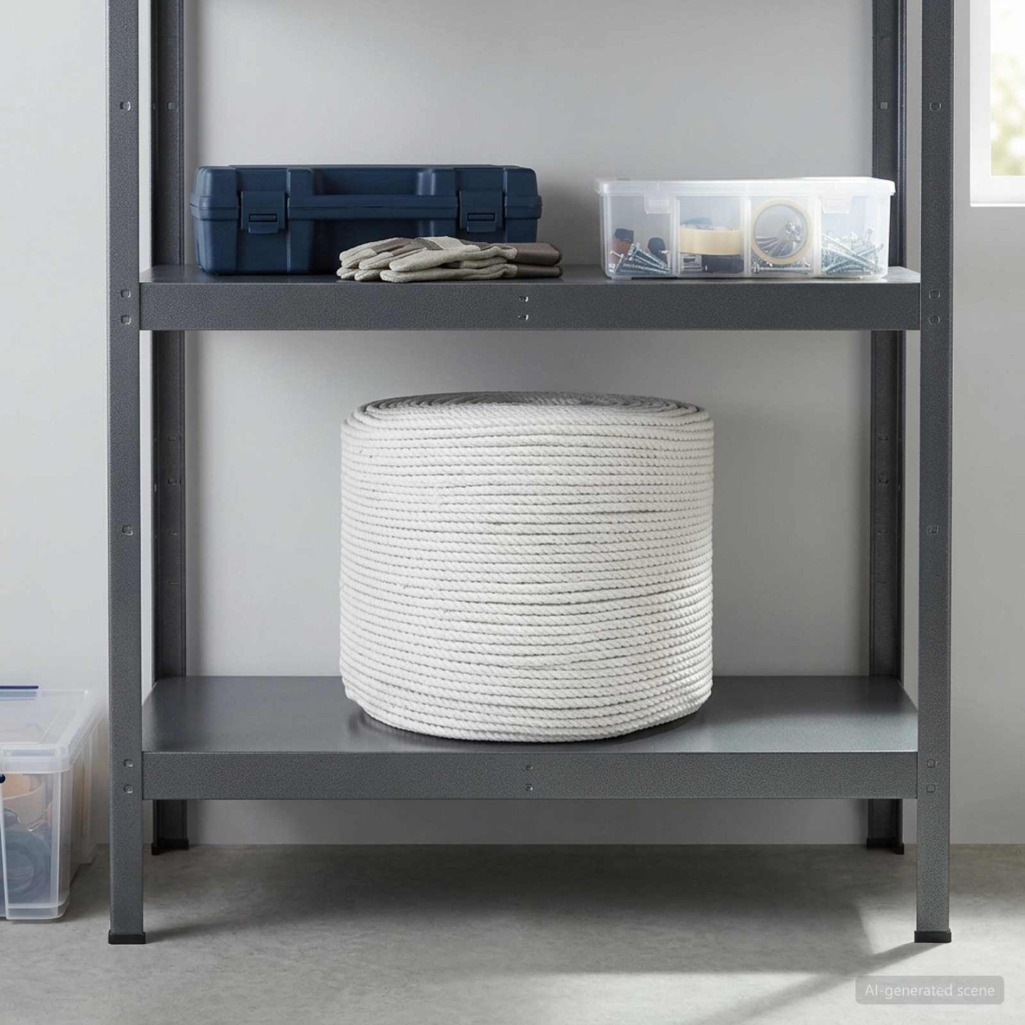 Corde en coton 10 mm 50 m Blanc 100% Coton