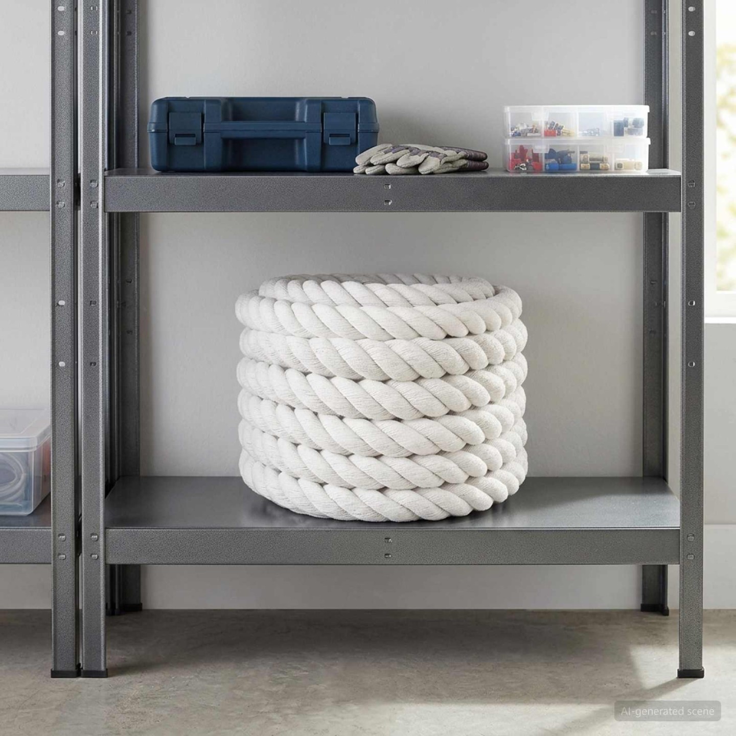Corde en coton 50 mm 5 m Blanc 100% Coton